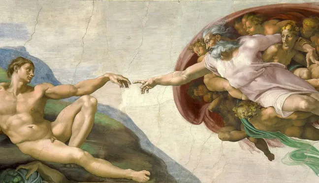 Michelangelo's 'Creation of Adam' painting